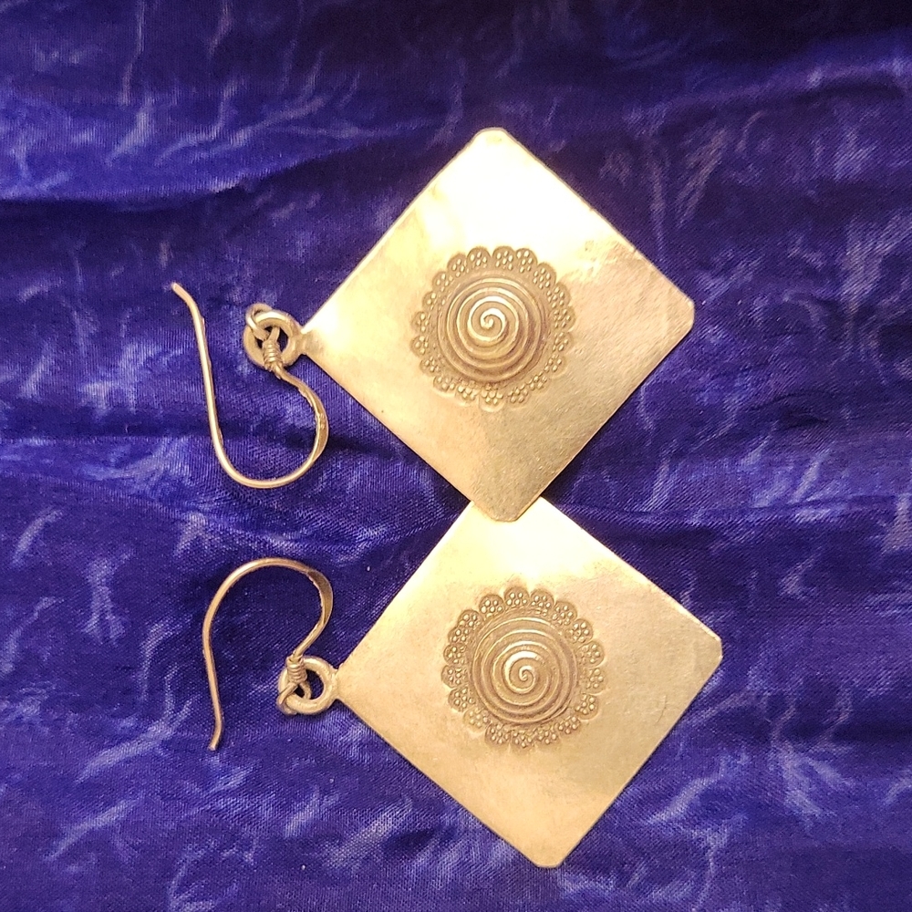 Silver earrings
